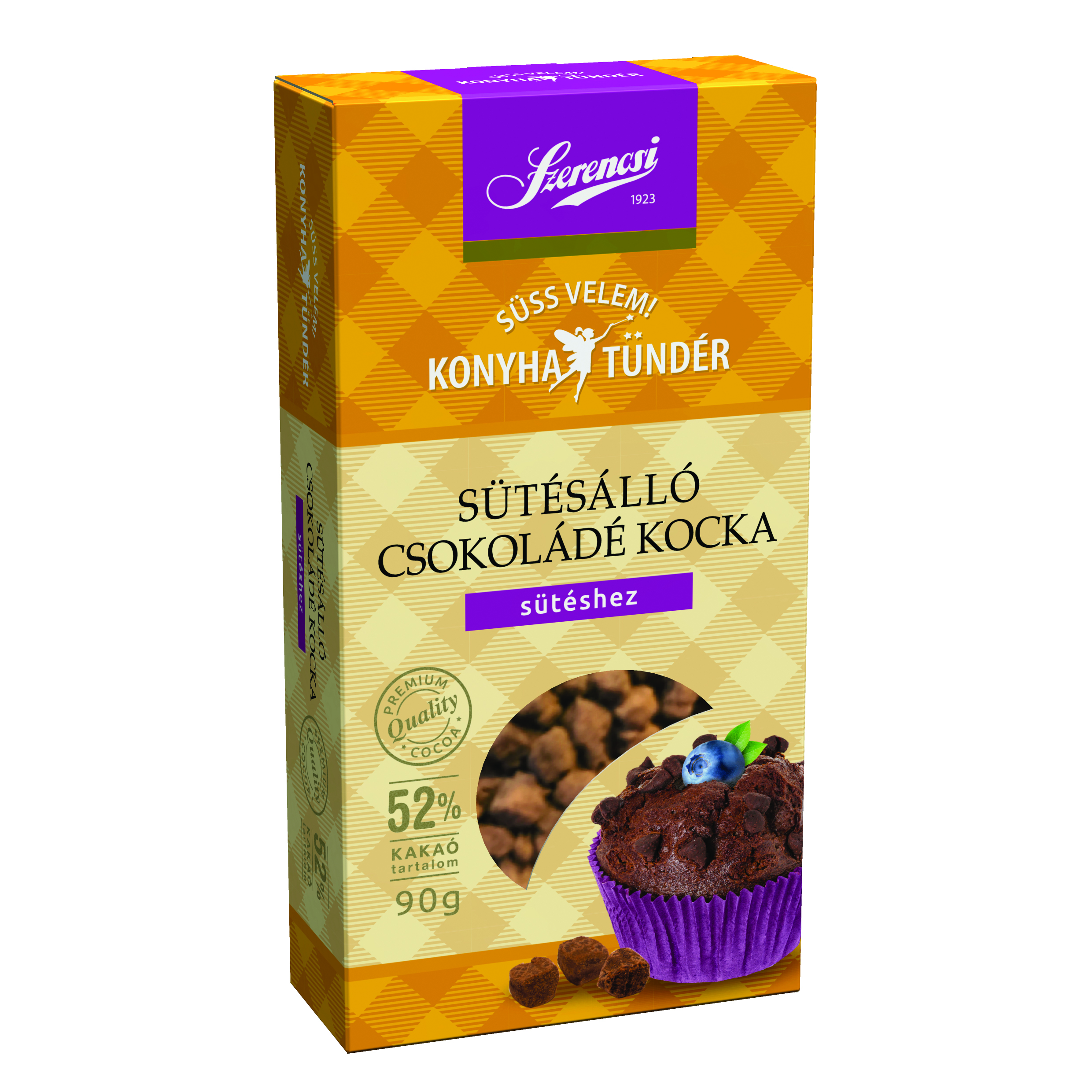 Szerencsi sütésálló csokoládé kocka 90g